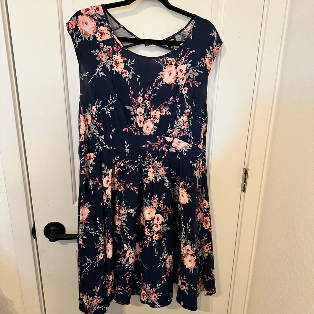 Torrid A-Line Dress Blue Pink